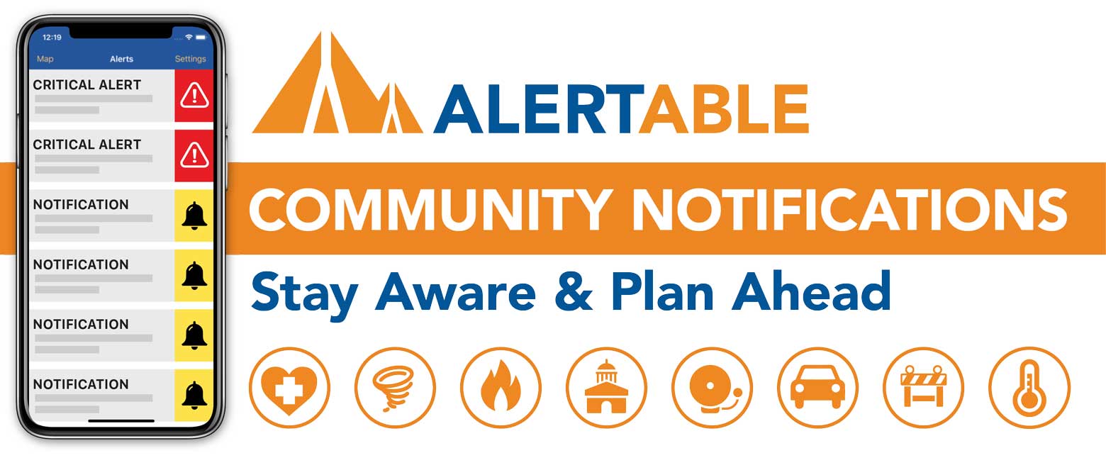ALERTABLE - Sign Up Now - Community Notifications.
